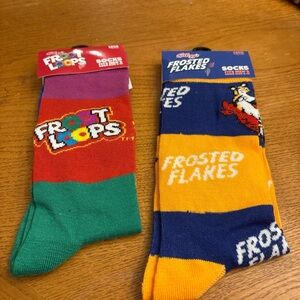 Kellogg's Froot Loops and Frosted Flakes Socks Set